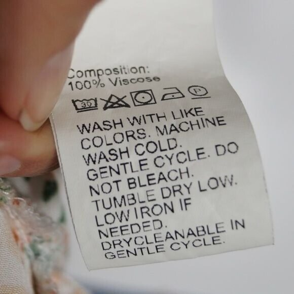 Floral Cropped Top Square Neckline Size 2 - Picture 6 of 6